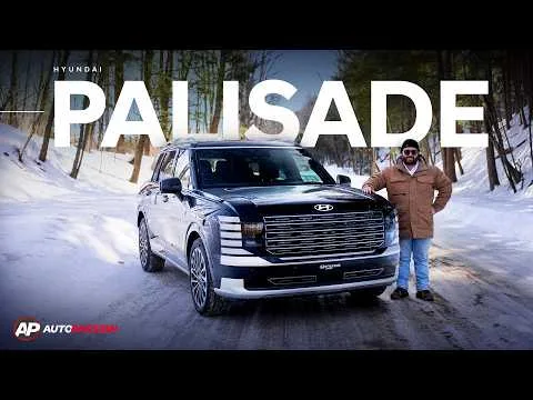 Vignette de l'essai routier du Hyundai Palisade 2026 sur YouTube
