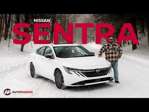 Vignette de l'essai routier de la Nissan Sentra 2026 sur YouTube