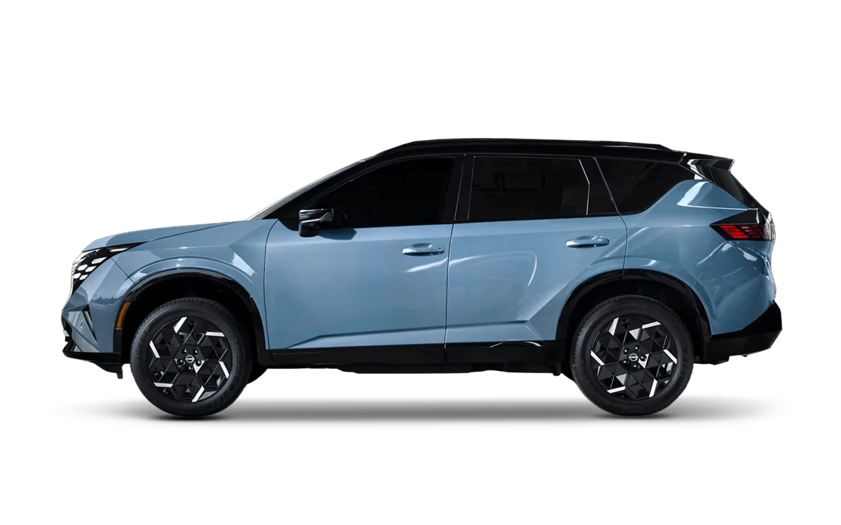 Nissan Rogue Hybride 2027, vue de profil