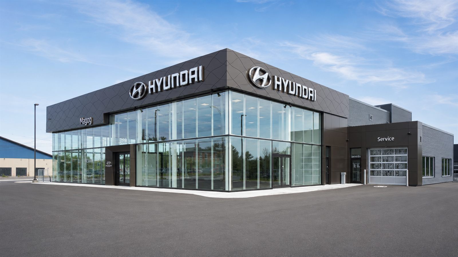 Façade de Hyundai de Magog