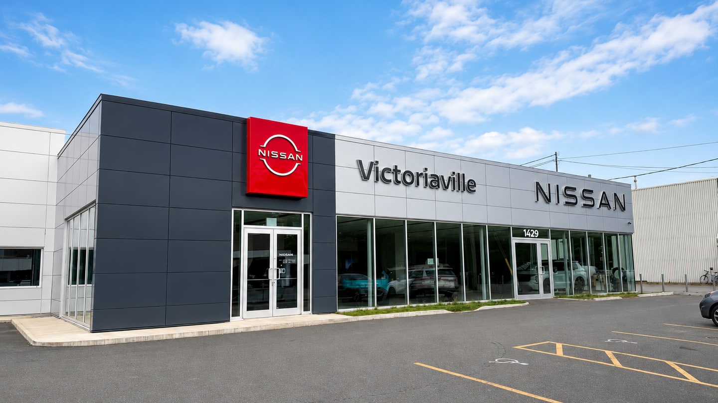 Façade de Nissan de Victoriaville