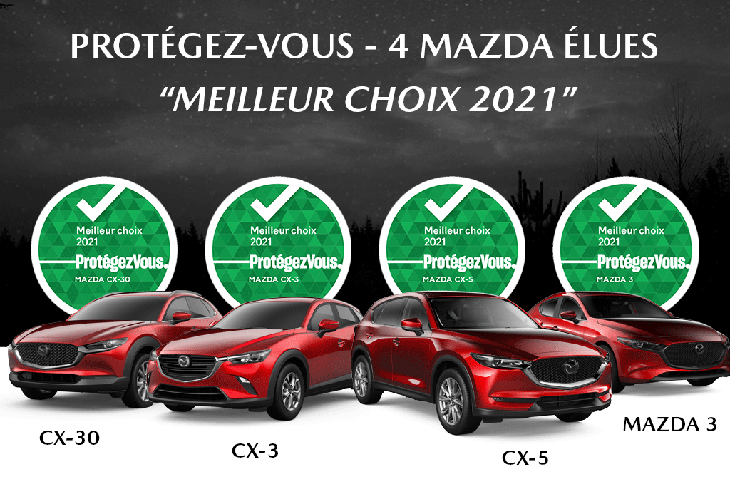 Read more about the article 4 Mazda élues Meilleur choix selon Protégez-Vous