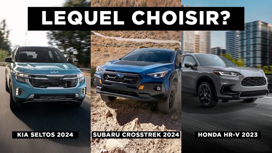 ARTICLE KIA SELTOS vs SUBARU CROSSTREK vs HONDA HR V HEADER